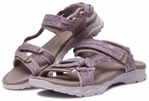 Lookbook Skechers Go Walk Outdoors 柔軟舒適運動涼鞋 女款 灰褐色