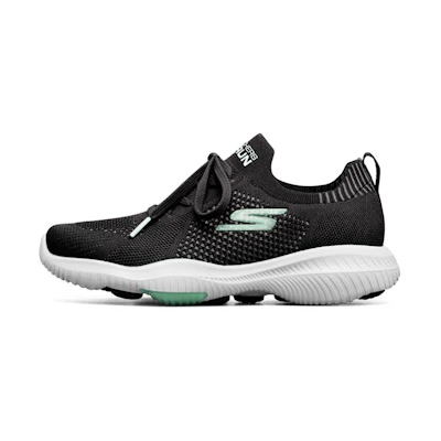 (W) Skechers Go Walk Revolution Ultra Sports Shoes Black/White/Green