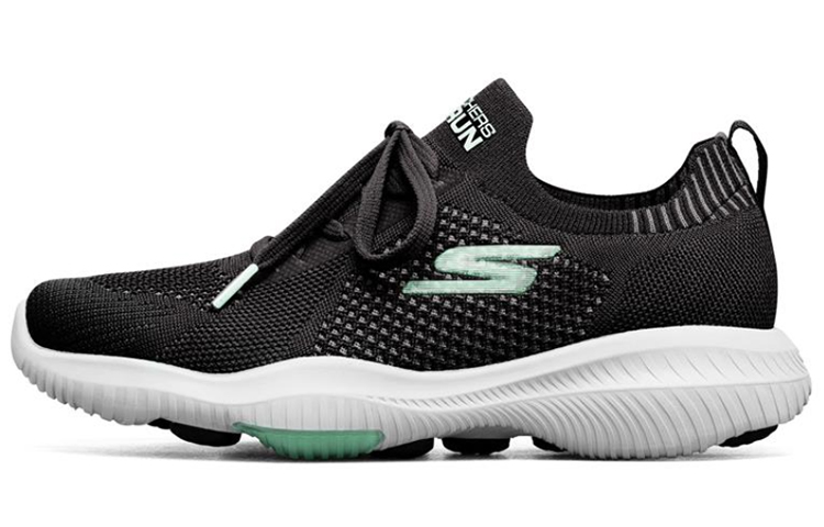 (Women) Skechers Go Walk Revolution Ultra Sports Shoes Black/White/Green 667064-BKMN