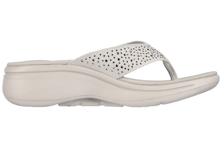 Order (Women) Skechers Go Walk Sandal 'Beige' 140228-NAT