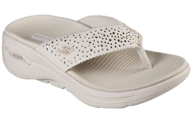 Lookbook (Women) Skechers Go Walk Sandal 'Beige' 140228-NAT