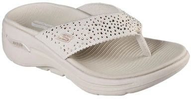Lookbook (W) Skechers Go Walk Sandalia 'Beige' 140228-NAT