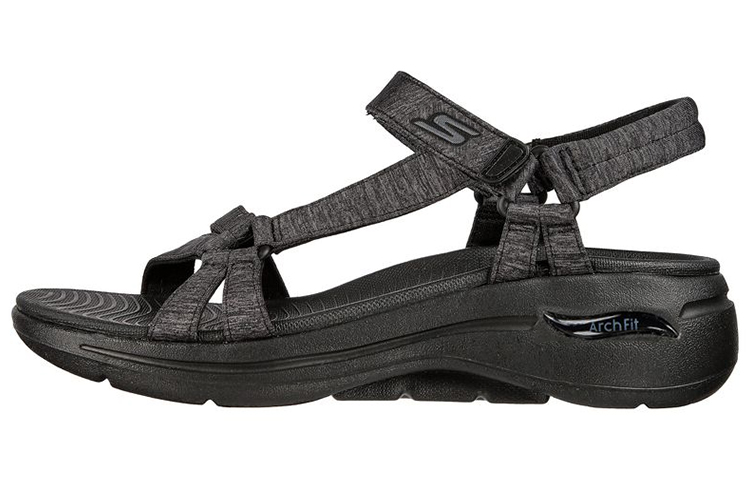 (Women) Skechers Go Walk Sandal 'Black' 140225-BBK