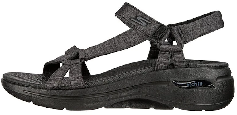 (Women) Skechers Go Walk Sandal 'Black' 140225-BBK Buy (Women) Skechers Go Walk Sandal 'Black' 140225-BBK