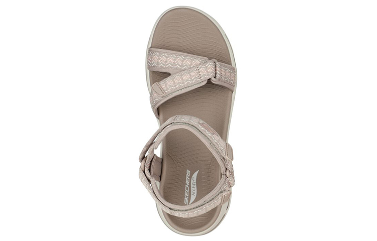 Lookbook (W) Skechers Go Walk Sandal 'Fashion Kasual - Abu Beige' 140256-TPE
