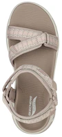 Lookbook (W) Skechers Go Walk Sandalia 'Moda Casual - Gris Beige' 140256-TPE