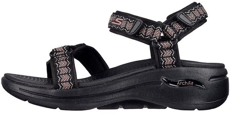 (Women) Skechers Go Walk Sandal 'Casual Fashion Black' 140256-BLK Buy (Women) Skechers Go Walk Sandal 'Casual Fashion Black' 140256-BLK