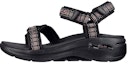 Buy (W) Skechers Go Walk Sandal 'Fesyen Kasual Hitam' 140256-BLK