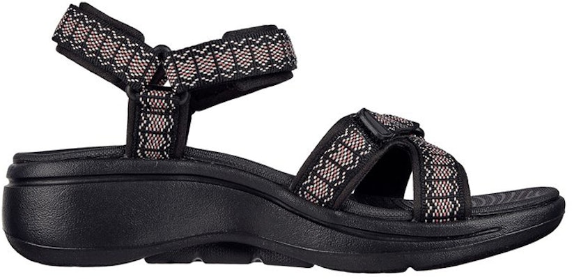 (Women) Skechers Go Walk Sandal 'Casual Fashion Black' 140256-BLK Order (Women) Skechers Go Walk Sandal 'Casual Fashion Black' 140256-BLK