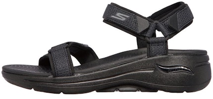 (Women) Skechers Go Walk Sandal 'Comfort Black' 140251-BBK (Women) Skechers Go Walk Sandal 'Comfort Black' 140251-BBK