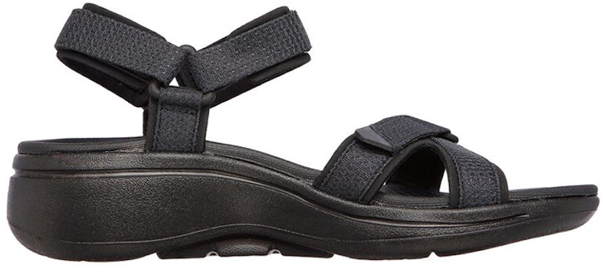 (Women) Skechers Go Walk Sandal 'Comfort Black' 140251-BBK Order (Women) Skechers Go Walk Sandal 'Comfort Black' 140251-BBK
