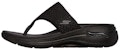 (W) Skechers Go Walk Sandal 'Hitam Tulen' 140221-BBK