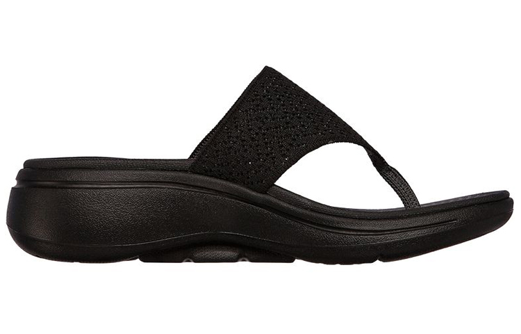Order (Women) Skechers Go Walk Sandal 'Pure Black' 140221-BBK