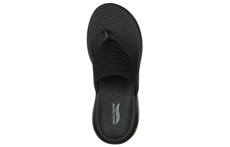 Lookbook (Women) Skechers Go Walk Sandal 'Pure Black' 140221-BBK