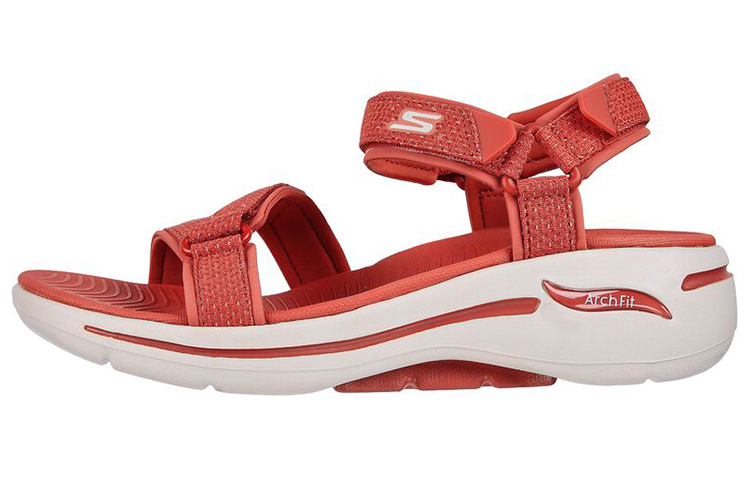 (Women) Skechers Go Walk Sandal 'Red Brown' 140251-RUST