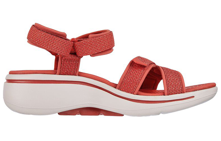 Order (Women) Skechers Go Walk Sandal 'Red Brown' 140251-RUST