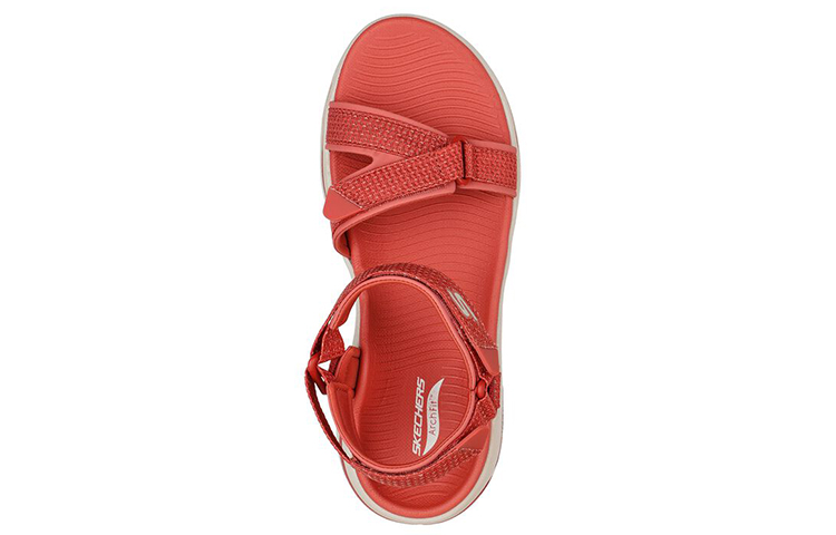 Shop (Women) Skechers Go Walk Sandal 'Red Brown' 140251-RUST