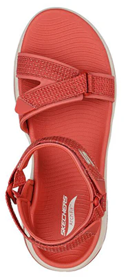 (Women) Skechers Go Walk Sandal 'Red Brown' 140251-RUST Shop (Women) Skechers Go Walk Sandal 'Red Brown' 140251-RUST