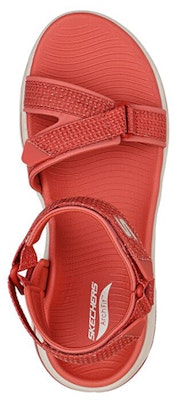 (Women) Skechers Go Walk Sandal 'Red Brown' 140251-RUST Shop (Women) Skechers Go Walk Sandal 'Red Brown' 140251-RUST