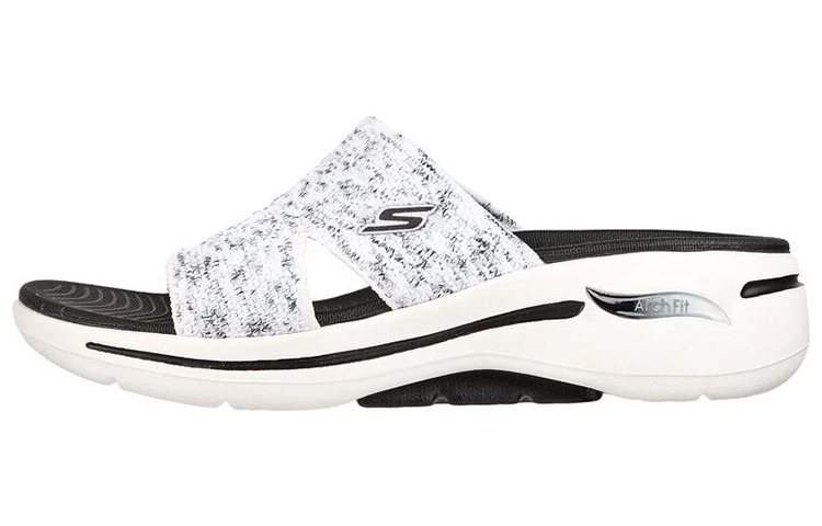 (Women) Skechers Go Walk Slip-On 'Black and White' 140249-WBK
