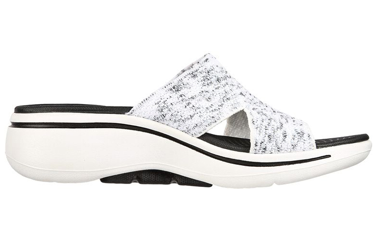 Order (Women) Skechers Go Walk Slip-On 'Black and White' 140249-WBK
