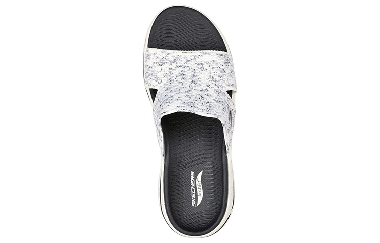 Lookbook (W) Skechers Go Walk Slip-On 'Negro y Blanco' 140249-WBK