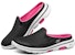 (W) Skechers GO WALK Slip-On 'Hitam Merah Jambu' 124023-BKHP