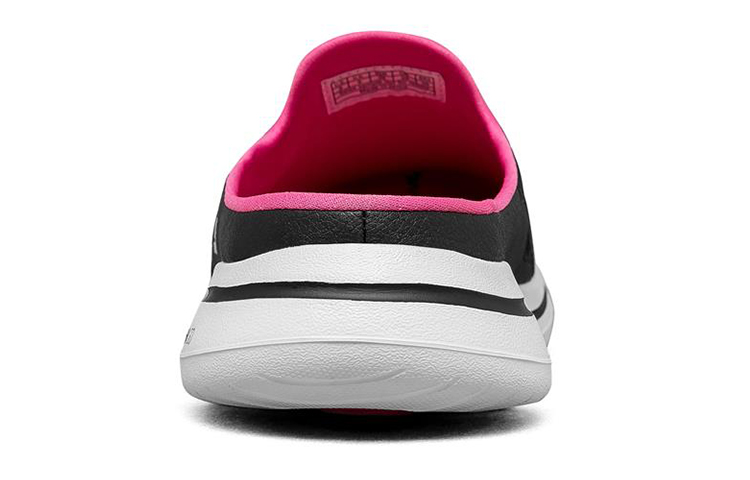 Shop (Women) Skechers GO WALK Slip-On 'Black Pink' 124023-BKHP