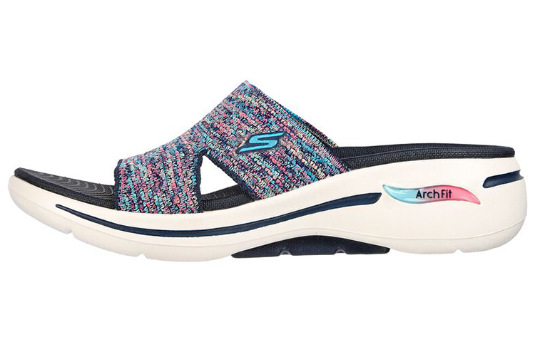 (Women) Skechers Go Walk Slip-On 'Casual Fashion Blue Purple' 140249-NVMT