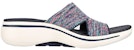(W) Skechers Go Walk Slip-On 'Kasual Fesyen Biru Ungu' 140249-NVMT