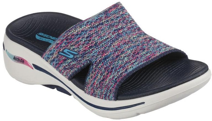 (Women) Skechers Go Walk Slip-On 'Casual Fashion Blue Purple' 140249-NVMT Lookbook (Women) Skechers Go Walk Slip-On 'Casual Fashion Blue Purple' 140249-NVMT