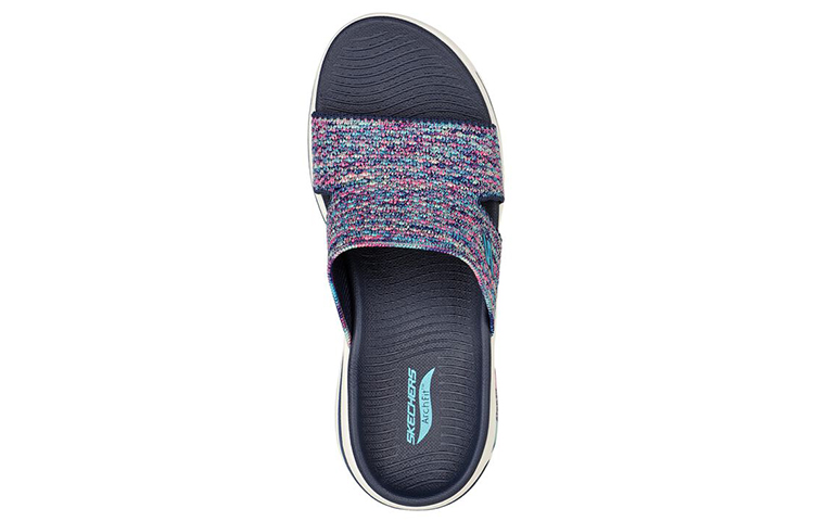 Shop (Women) Skechers Go Walk Slip-On 'Casual Fashion Blue Purple' 140249-NVMT
