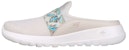(W) Skechers Go Walk Slip-On 'Fesyen Kasual Kelabu Putih' 124713-NTCL