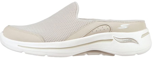 (Women) Skechers Go Walk Slip-On 'Fashion Casual Grey-Taupe' 124481-TPE (Women) Skechers Go Walk Slip-On 'Fashion Casual Grey-Taupe' 124481-TPE