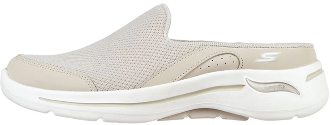 (Women) Skechers Go Walk Slip-On 'Fashion Casual Grey-Taupe' 124481-TPE Buy (Women) Skechers Go Walk Slip-On 'Fashion Casual Grey-Taupe' 124481-TPE