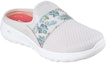 Lookbook (W) Skechers Go Walk Slip-On 'Fesyen Kasual Kelabu Putih' 124713-NTCL