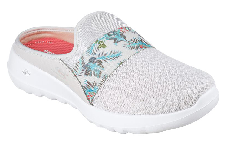 Lookbook (Women) Skechers Go Walk Slip-On 'Fashion Casual Grey White' 124713-NTCL