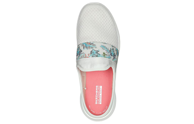 Shop (Women) Skechers Go Walk Slip-On 'Fashion Casual Grey White' 124713-NTCL