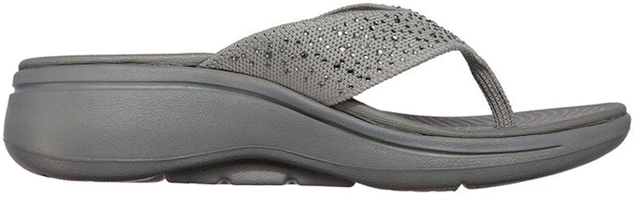 Skechers Go Walk 休閒人字拖 女款 灰 Order Skechers Go Walk 休閒人字拖 女款 灰