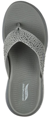 Skechers Go Walk 休閒人字拖 女款 灰 Lookbook Skechers Go Walk 休閒人字拖 女款 灰