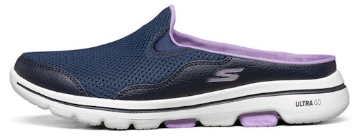 (Women) Skechers GO WALK Slip-On 'Navy Blue' 124023-NVLV (Women) Skechers GO WALK Slip-On 'Navy Blue' 124023-NVLV