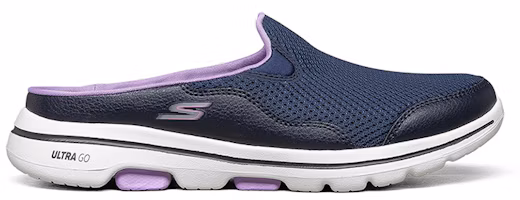 Order Skechers GO WALK 防滑透氣 一腳蹬運動休閒鞋 女款 海軍藍色