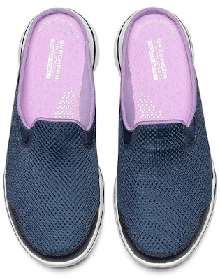 (Women) Skechers GO WALK Slip-On 'Navy Blue' 124023-NVLV Shop (Women) Skechers GO WALK Slip-On 'Navy Blue' 124023-NVLV