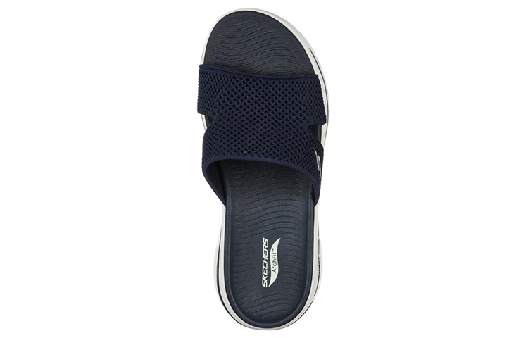 Lookbook (W) Skechers Go Walk Slip-On 'Navy Casual' Sepatu Santai. 140224-NVY