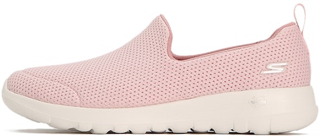 (Women) Skechers Go Walk Slip-on Shoes Pink 124091-LTPK (Women) Skechers Go Walk Slip-on Shoes Pink 124091-LTPK