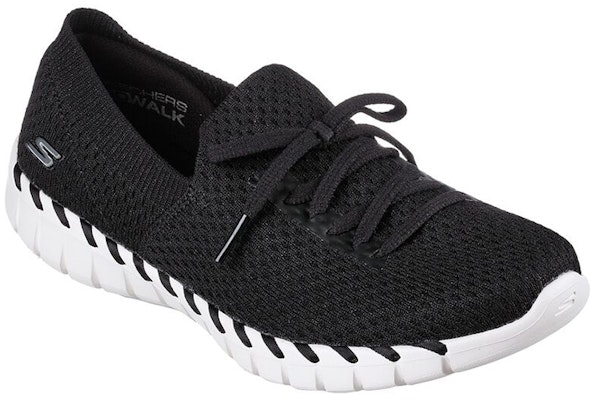 (W) Skechers Go Walk Slip-On 'Hitam Putih' 124731-BKW Lookbook (W) Skechers Go Walk Slip-On 'Hitam Putih' 124731-BKW