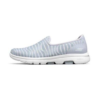 (W) Skechers Go Walk 'Light Silver Grey'