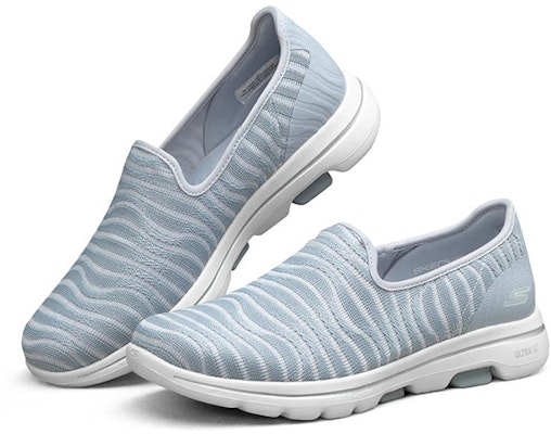 Skechers GO WALK 一腳蹬 減震防滑 低幫 運動休閒鞋 女款 灰 Lookbook Skechers GO WALK 一腳蹬 減震防滑 低幫 運動休閒鞋 女款 灰
