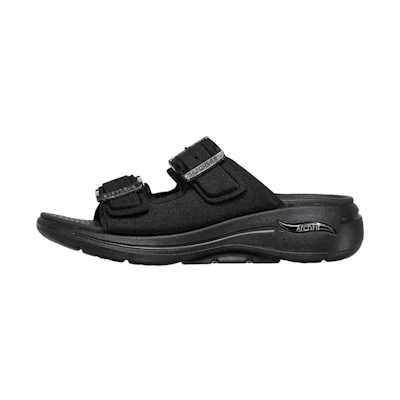 (W) Skechers Go Walk Slipper 'Casual CMFT Black'