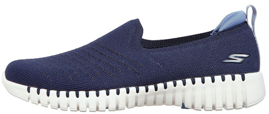 (Women) Skechers Go Walk Smart-Slip On 'Sunday Brunch Blue Black' 124315-NVBL Buy (Women) Skechers Go Walk Smart-Slip On 'Sunday Brunch Blue Black' 124315-NVBL